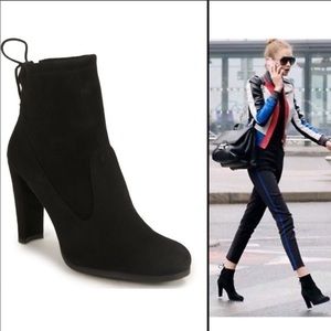 Stuart Weitzman Suede Glove Bootie